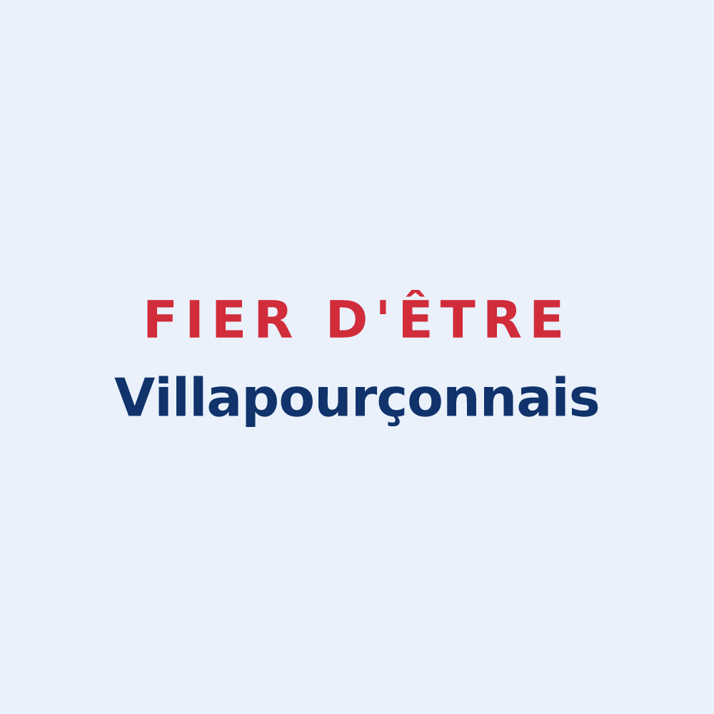 Sticker « Fier d'être Villapourçonnais » — design pour Villapourçon