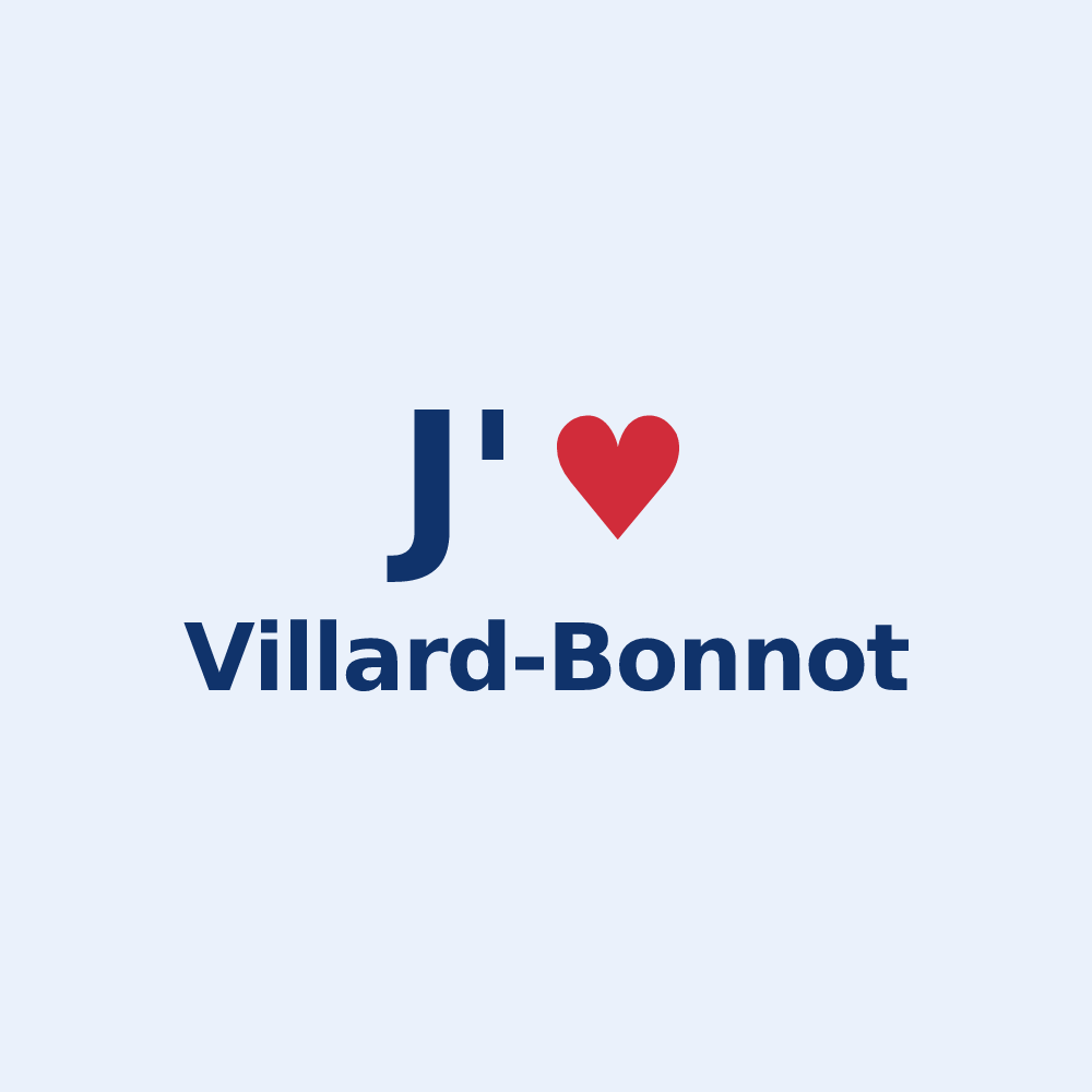 Sticker personnalisé Villard-Bonnot — design J'aime Villard-Bonnot