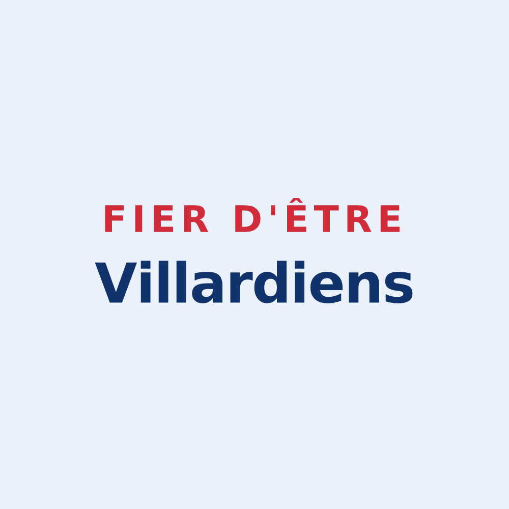 Sticker « Fier d'être Villardiens » — design pour Villard-Bonnot