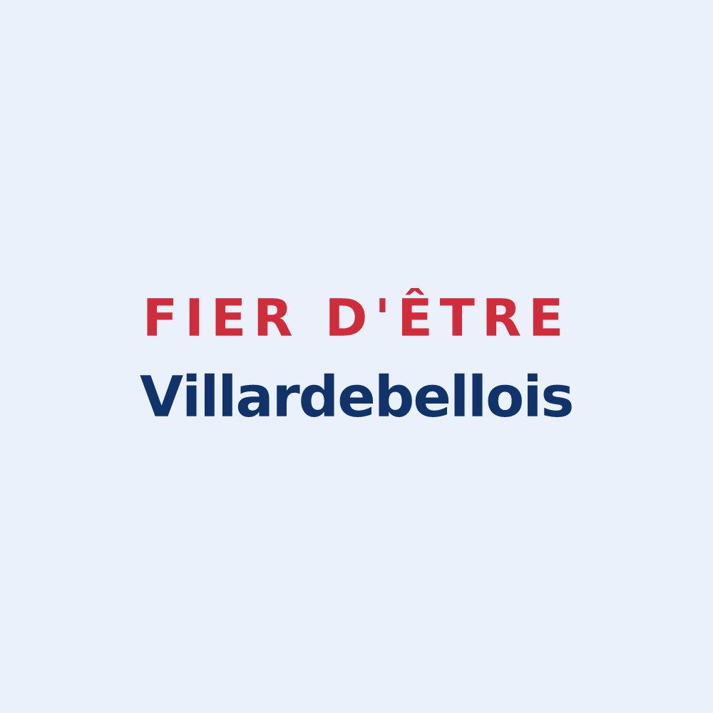 Sticker « Fier d'être Villardebellois » — design pour Villardebelle