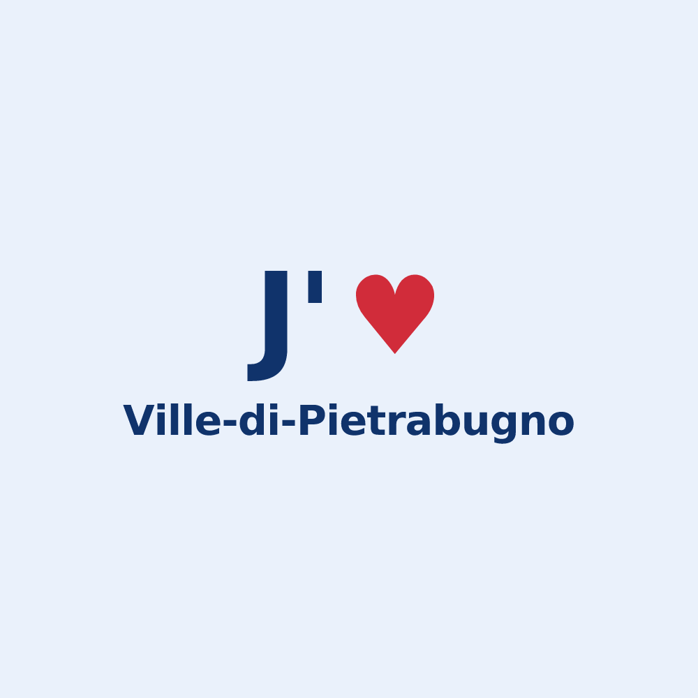 Sticker personnalisé Ville-di-Pietrabugno — design J'aime Ville-di-Pietrabugno
