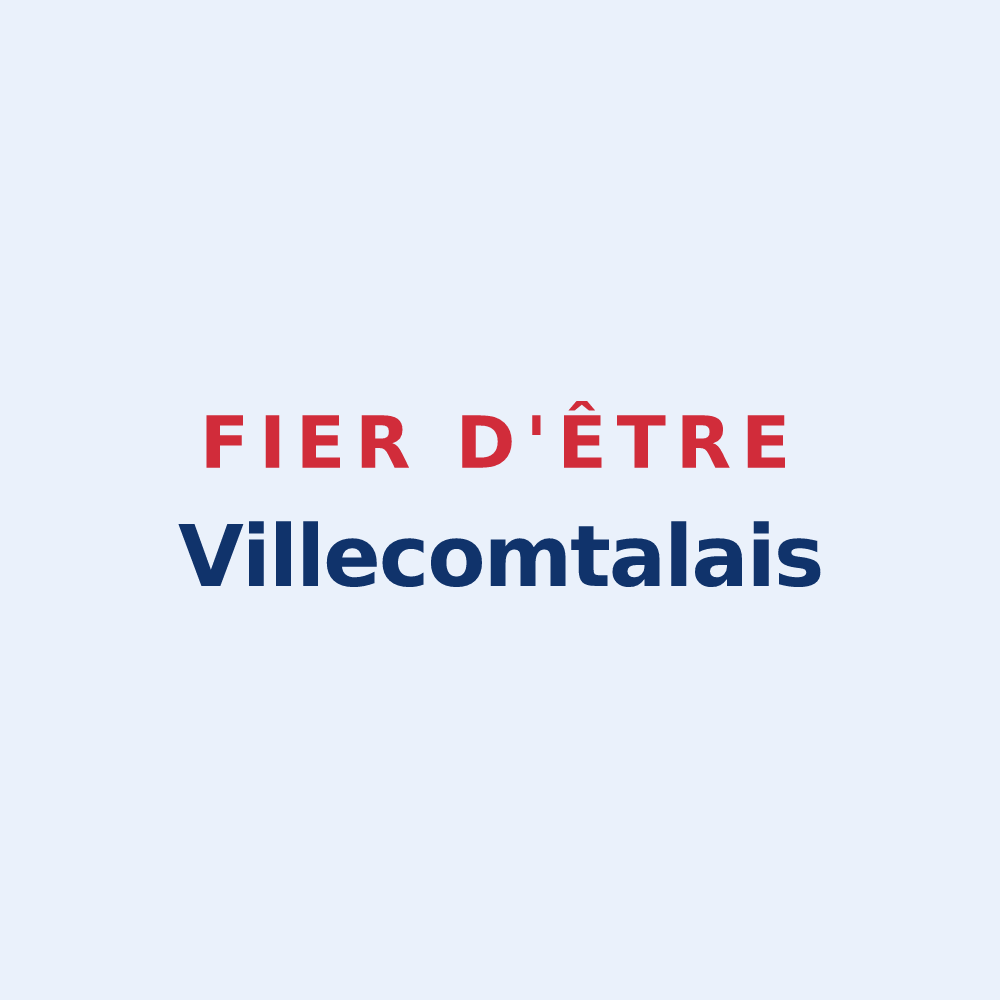 Sticker « Fier d'être Villecomtalais » — design pour Villecomtal