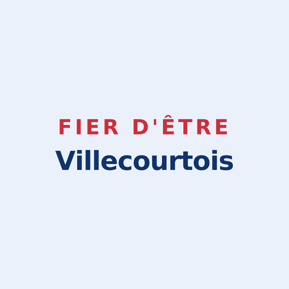 Sticker « Fier d'être Villecourtois » — design pour Villecourt