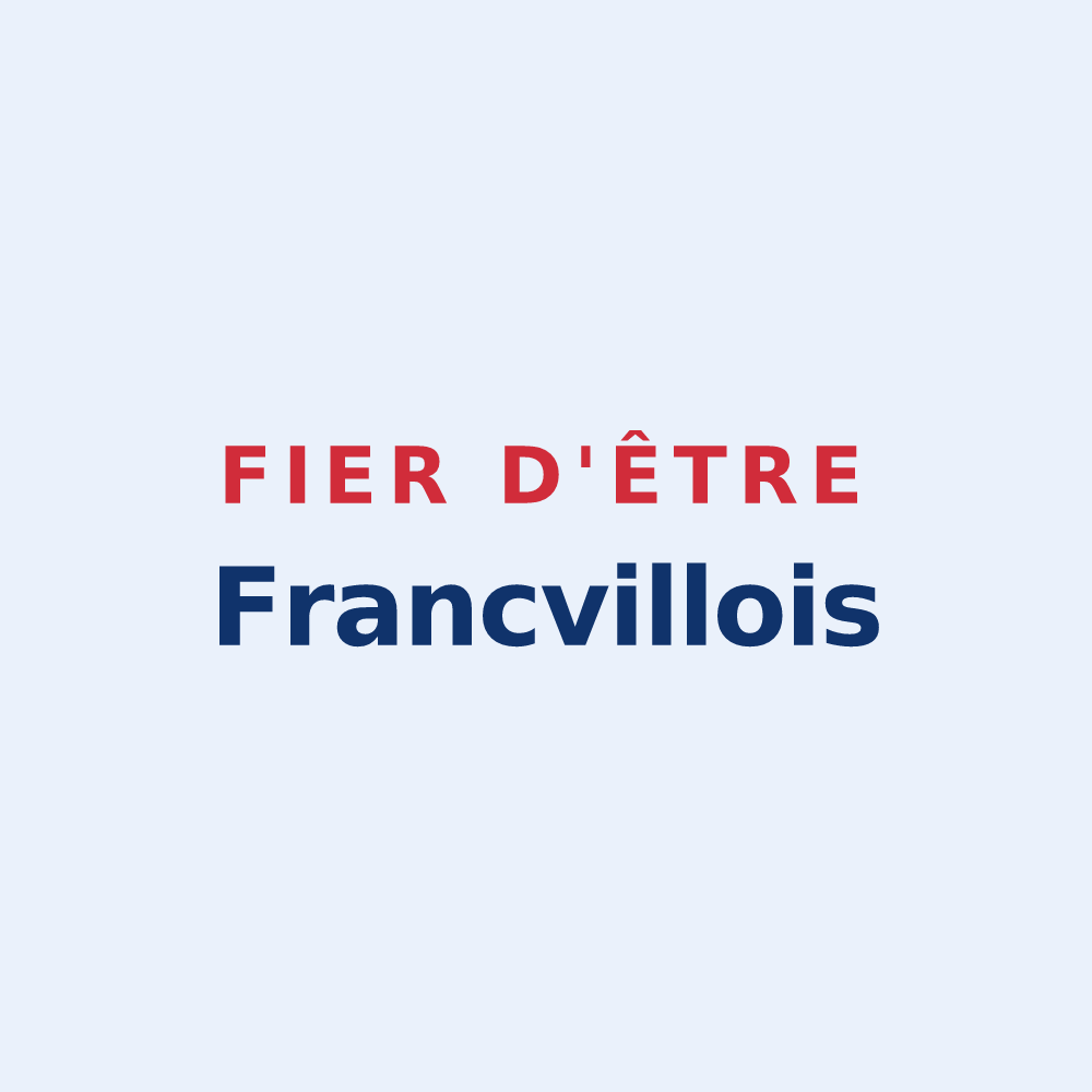 Sticker « Fier d'être Francvillois » — design pour Villefranche-sur-Cher