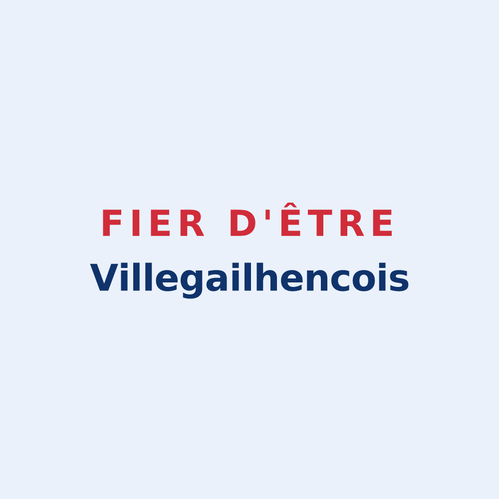 Sticker « Fier d'être Villegailhencois » — design pour Villegailhenc