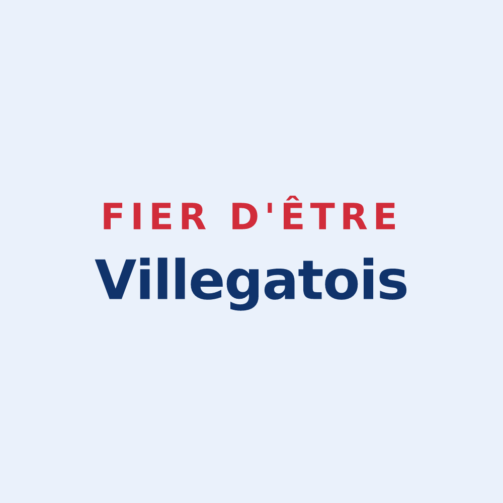 Sticker « Fier d'être Villegatois » — design pour Villegats
