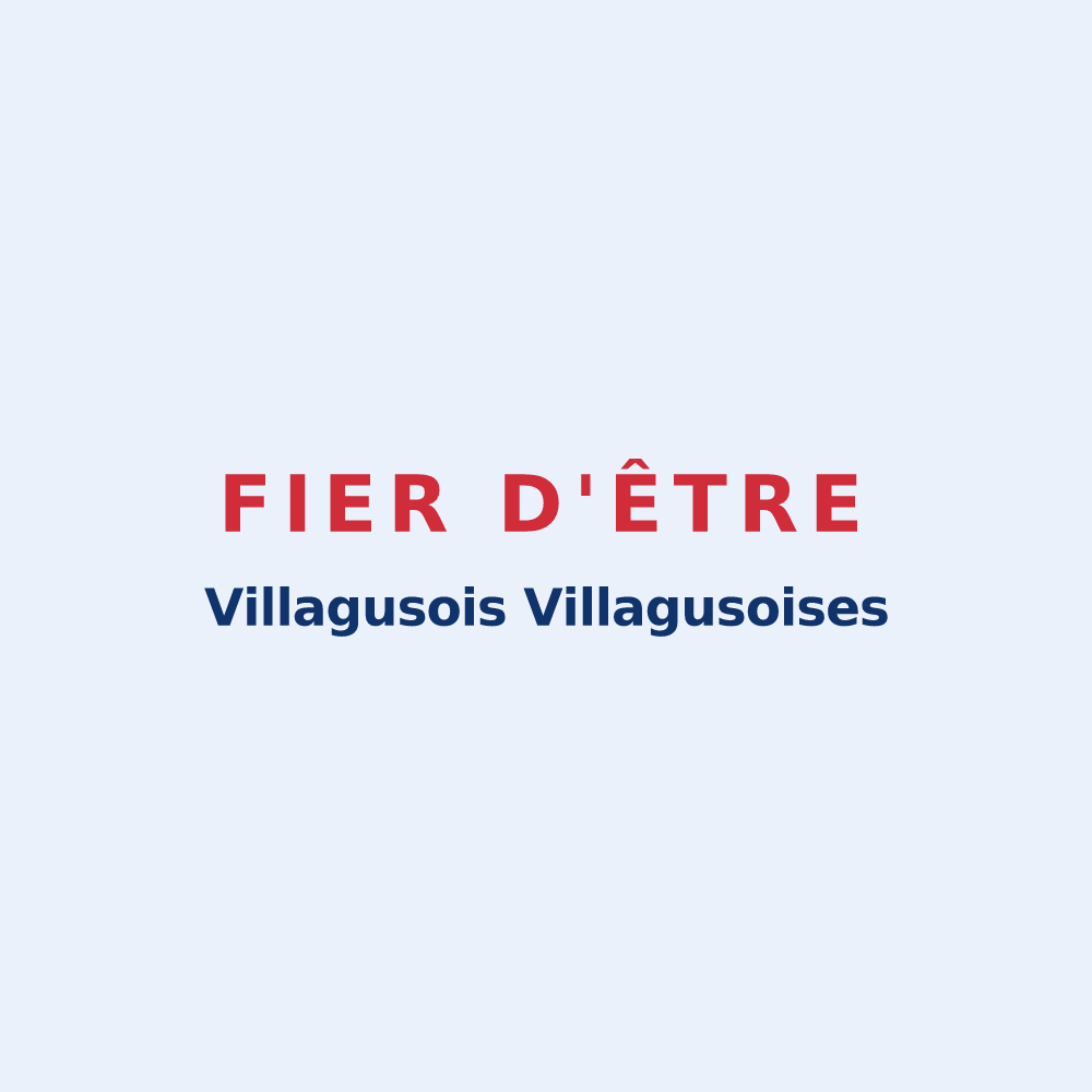 Sticker « Fier d'être Villagusois Villagusoises » — design pour Villegusien-le-Lac
