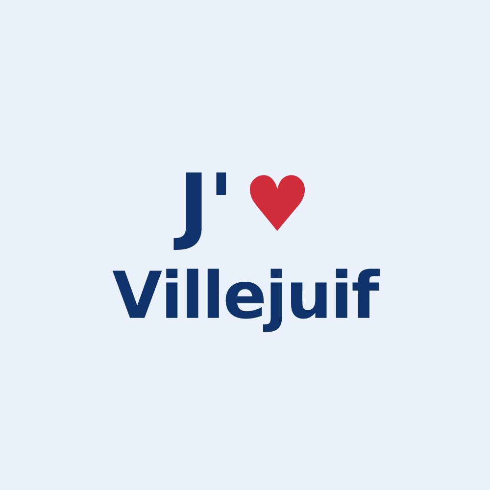 Sticker personnalisé Villejuif — design J'aime Villejuif