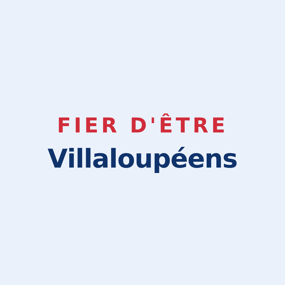 Sticker « Fier d'être Villaloupéens » — design pour Villeloin-Coulangé