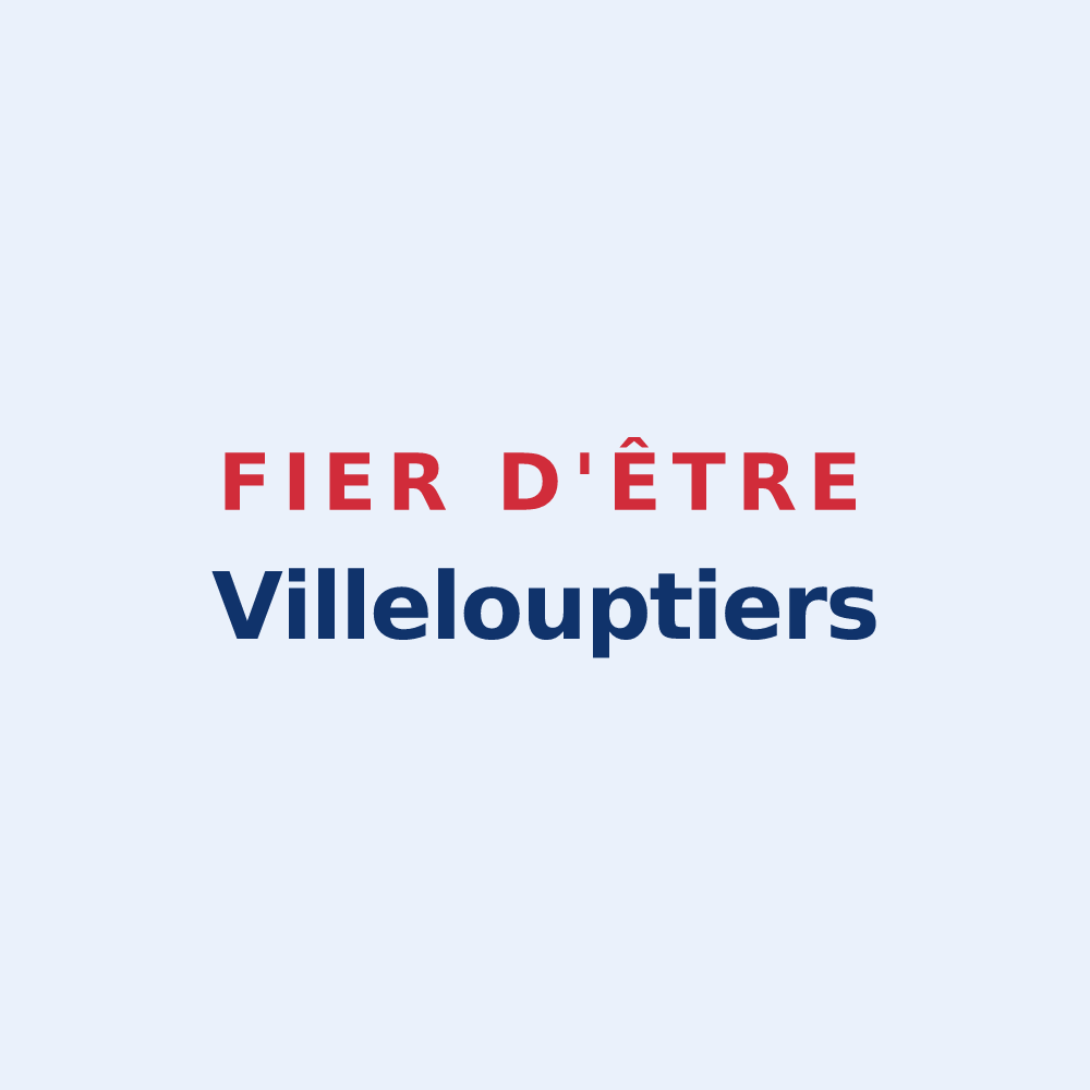 Sticker « Fier d'être Villelouptiers » — design pour Villeloup