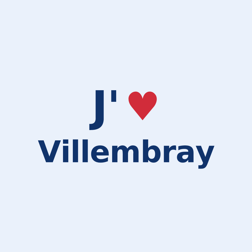 Sticker personnalisé Villembray — design J'aime Villembray