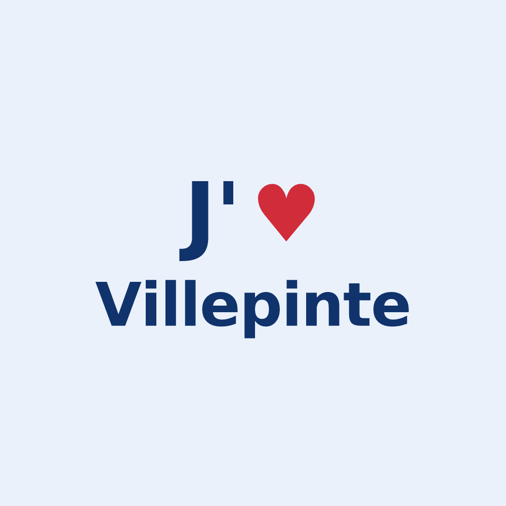 Sticker personnalisé Villepinte — design J'aime Villepinte