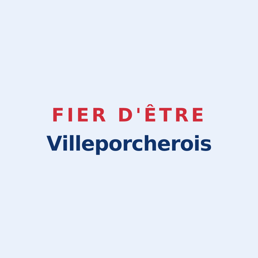 Sticker « Fier d'être Villeporcherois » — design pour Villeporcher