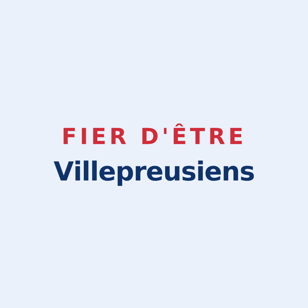 Sticker « Fier d'être Villepreusiens » — design pour Villepreux