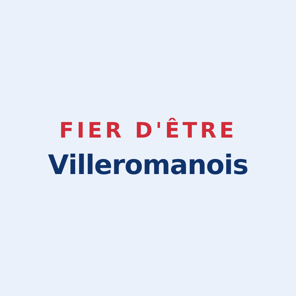 Sticker « Fier d'être Villeromanois » — design pour Villeromain
