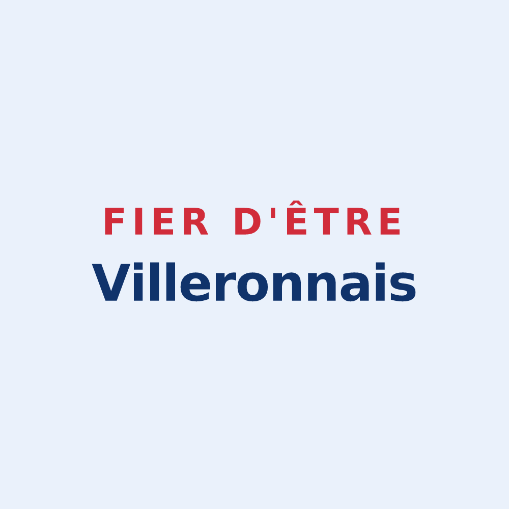 Sticker « Fier d'être Villeronnais » — design pour Villeron
