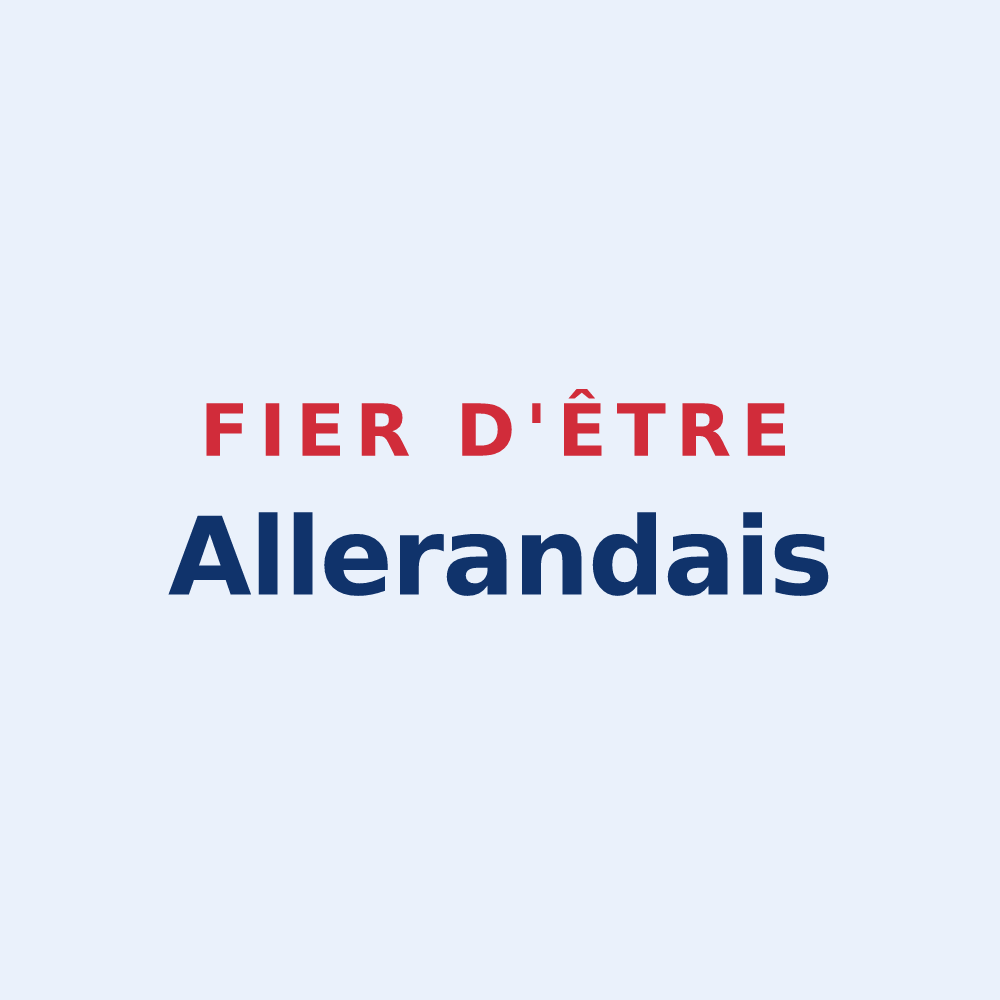 Sticker « Fier d'être Allerandais » — design pour Villers-Allerand
