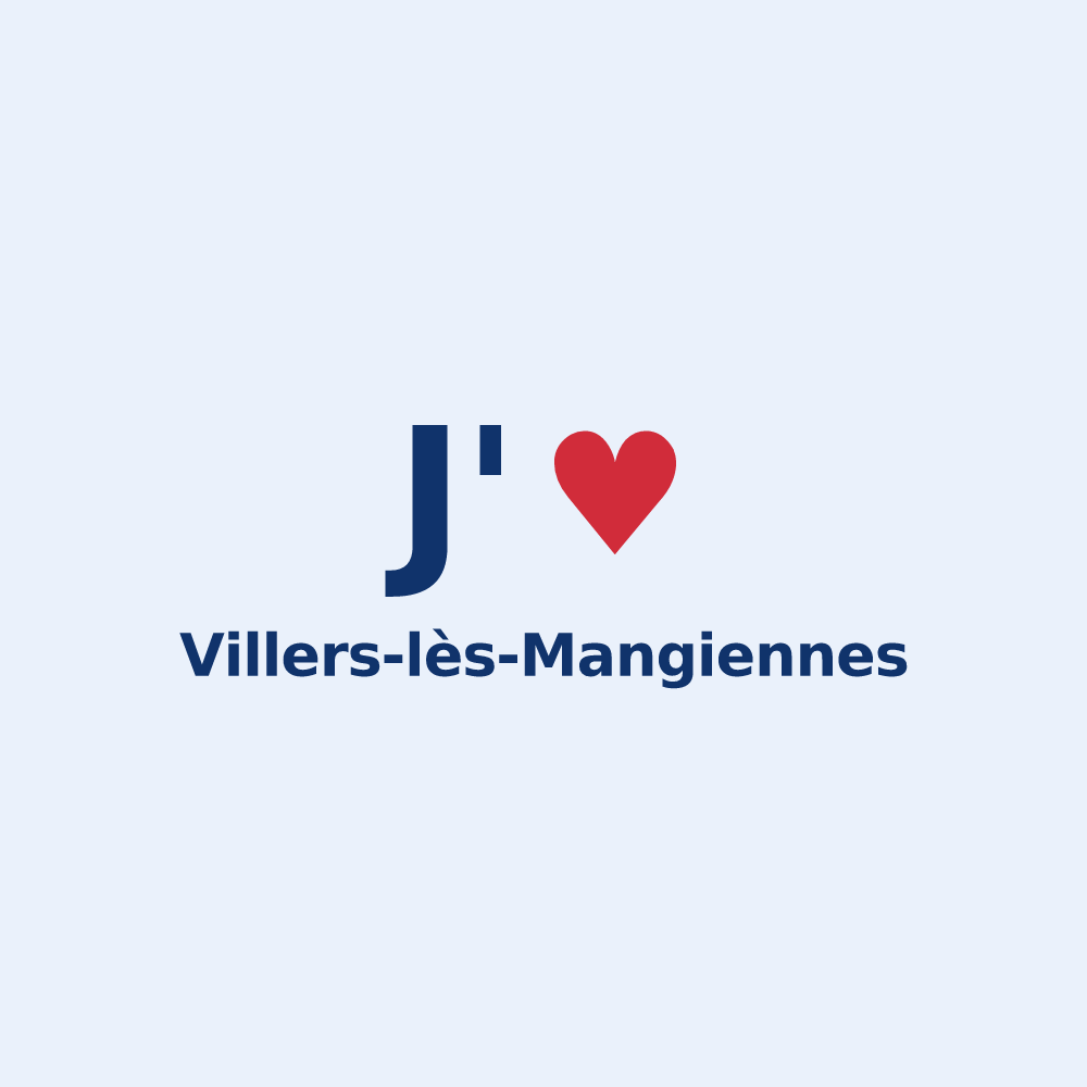 Sticker personnalisé Villers-lès-Mangiennes — design J'aime Villers-lès-Mangiennes