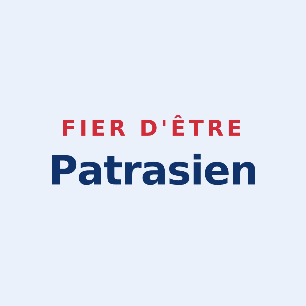 Sticker « Fier d'être Patrasien » — design pour Villers-Patras