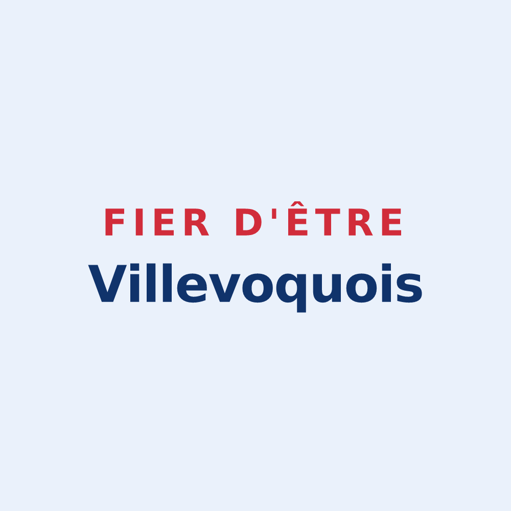 Sticker « Fier d'être Villevoquois » — design pour Villevoques