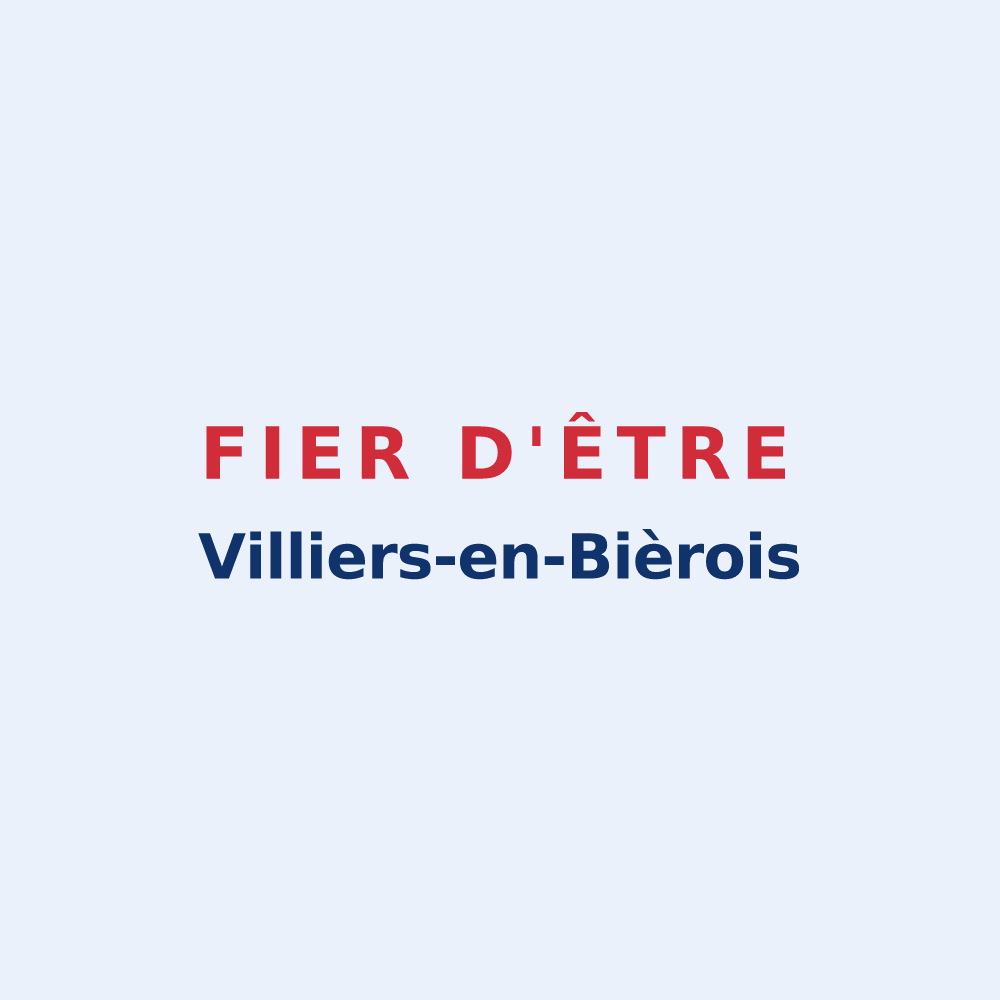 Sticker « Fier d'être Villiers-en-Bièrois » — design pour Villiers-en-Bière