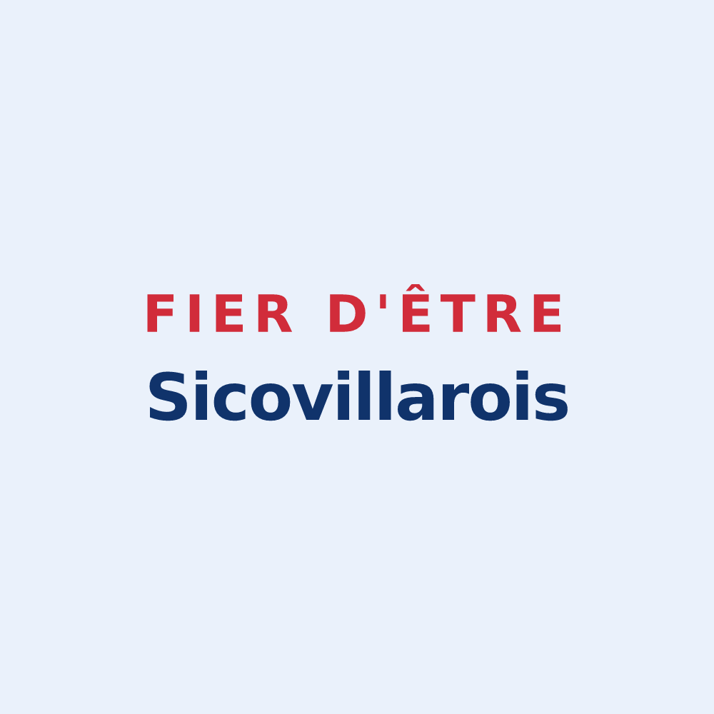 Sticker « Fier d'être Sicovillarois » — design pour Villiers-le-Sec