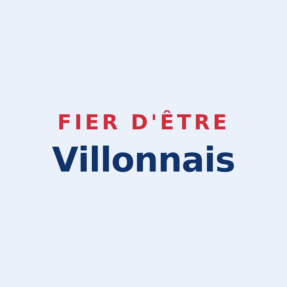 Sticker « Fier d'être Villonnais » — design pour Villons-les-Buissons