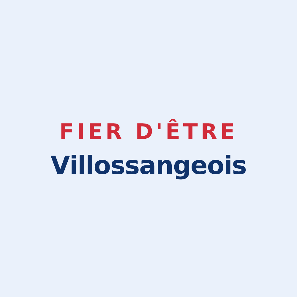 Sticker « Fier d'être Villossangeois » — design pour Villossanges