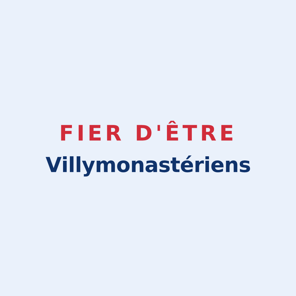Sticker « Fier d'être Villymonastériens » — design pour Villy-le-Moutier