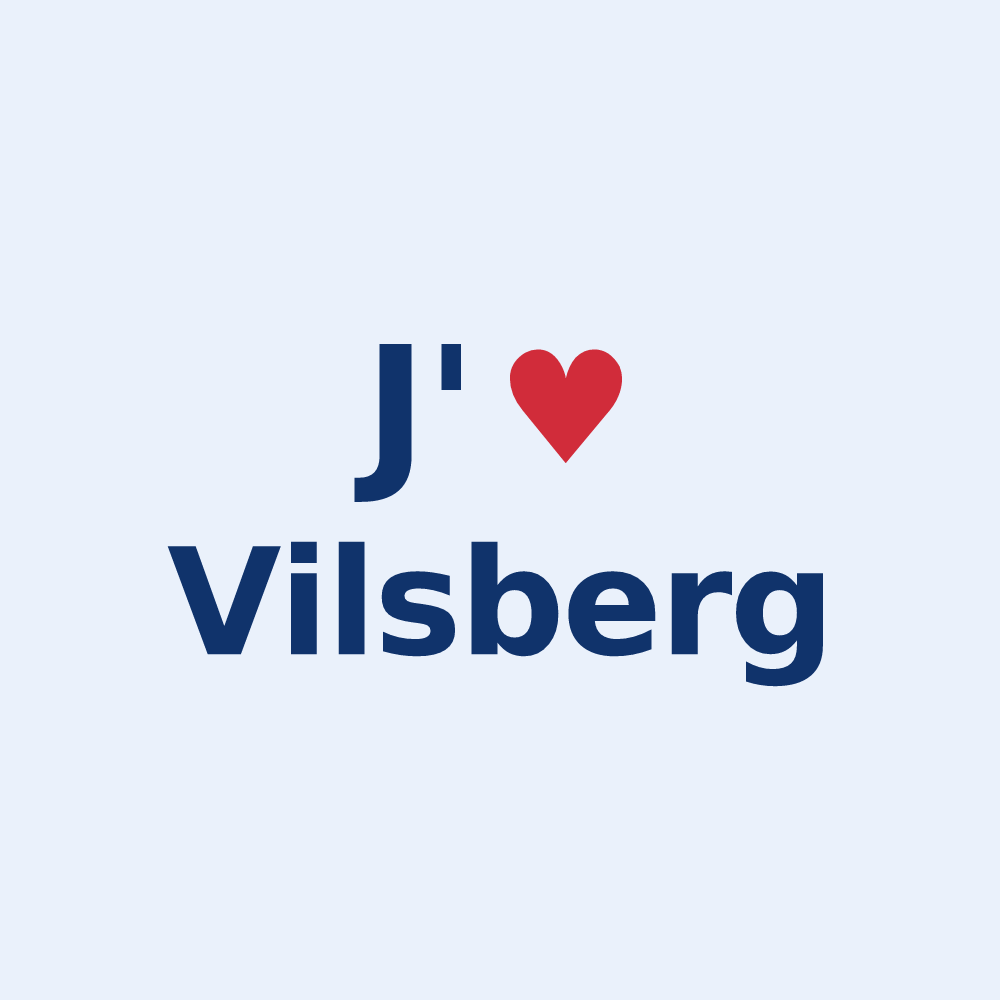 Sticker personnalisé Vilsberg — design J'aime Vilsberg