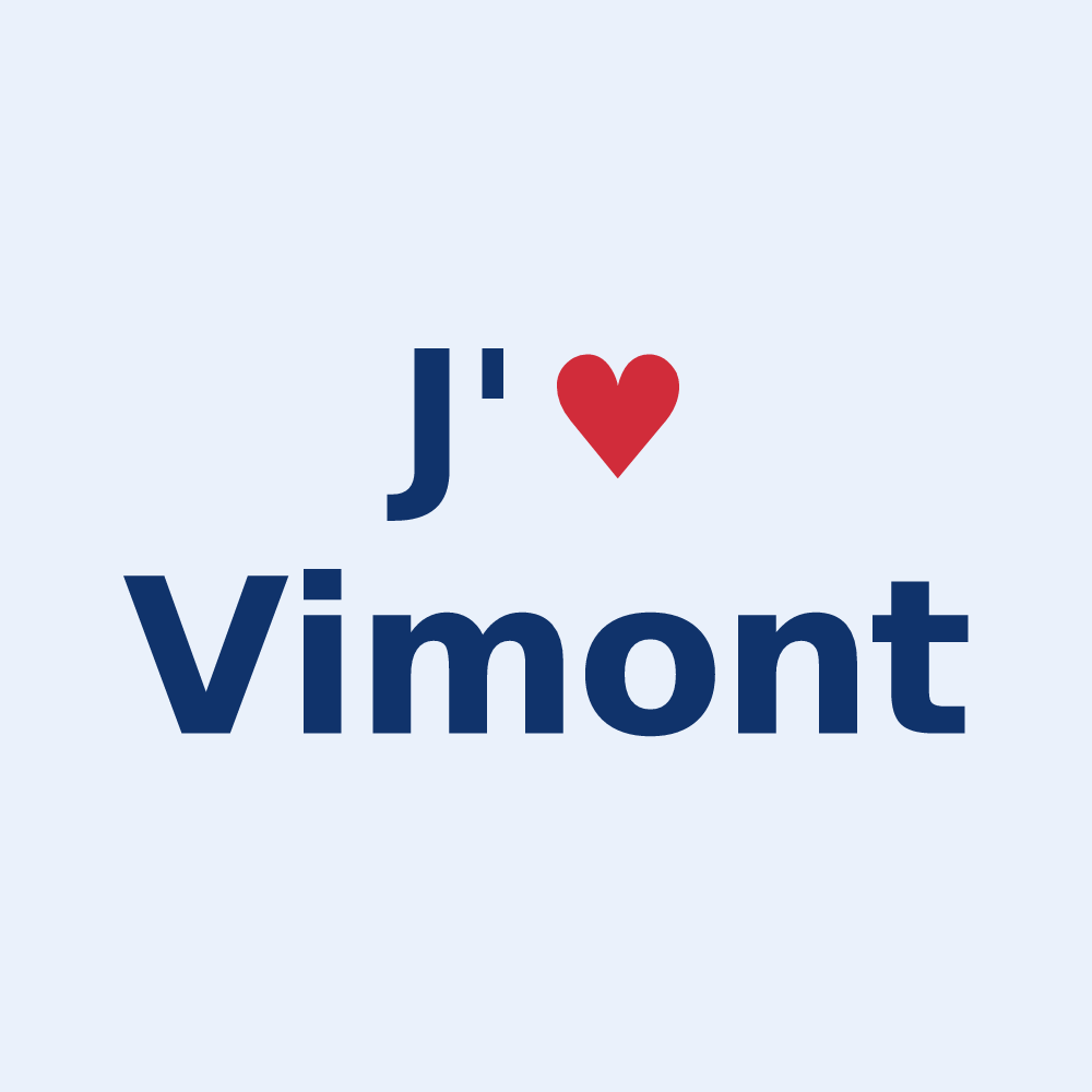 Sticker personnalisé Vimont — design J'aime Vimont
