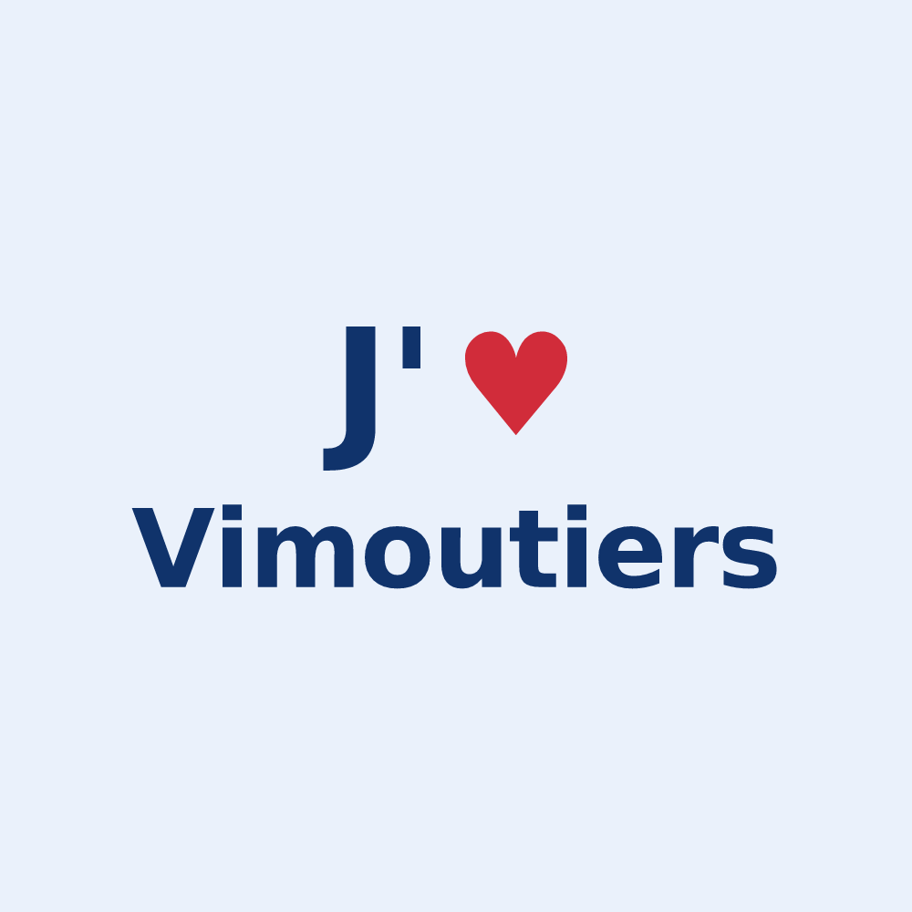 Sticker personnalisé Vimoutiers — design J'aime Vimoutiers