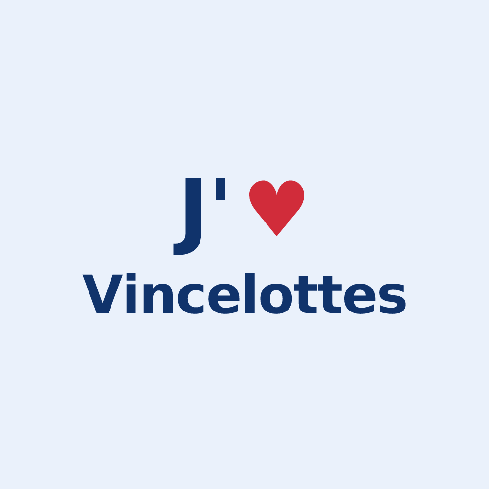 Sticker personnalisé Vincelottes — design J'aime Vincelottes