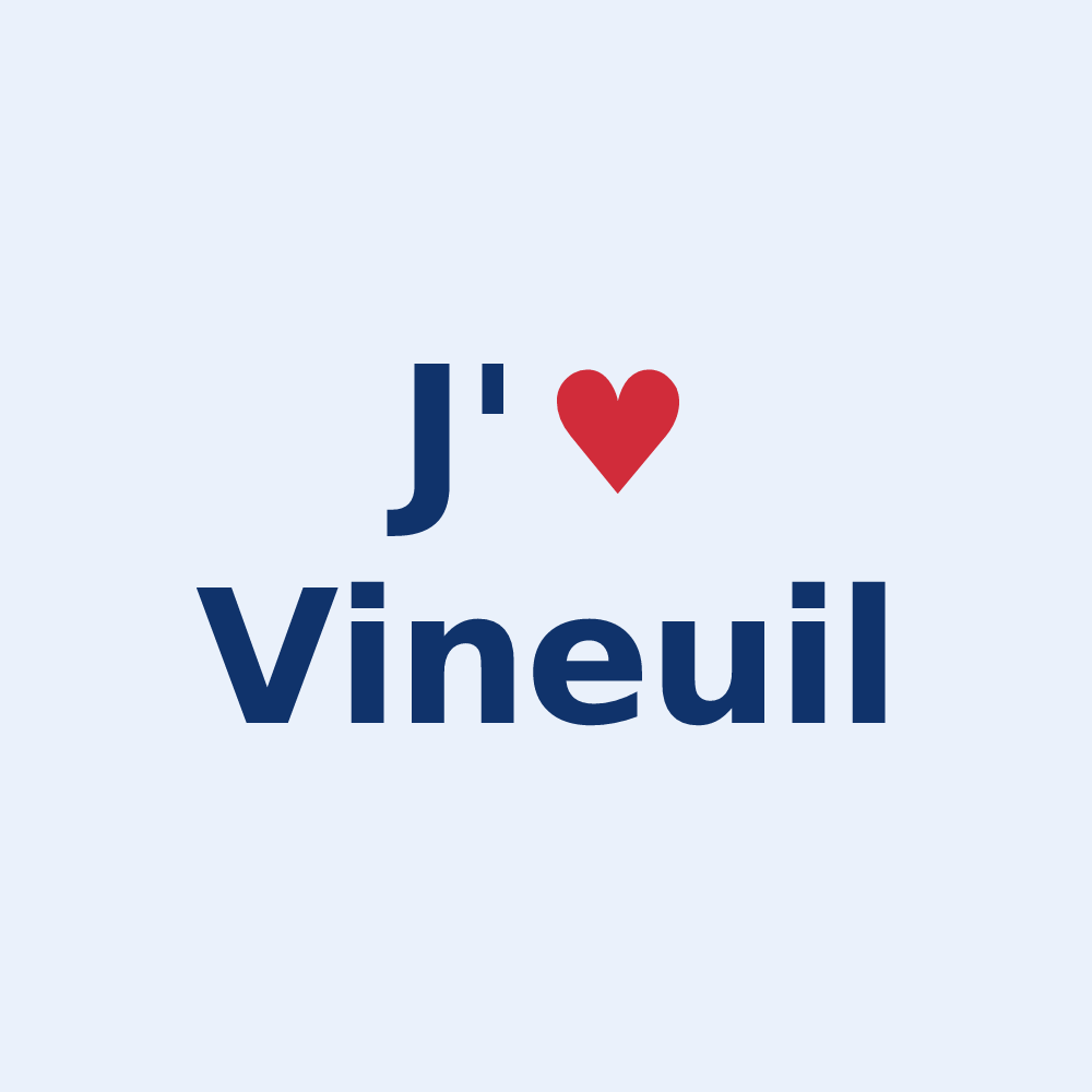 Sticker personnalisé Vineuil — design J'aime Vineuil