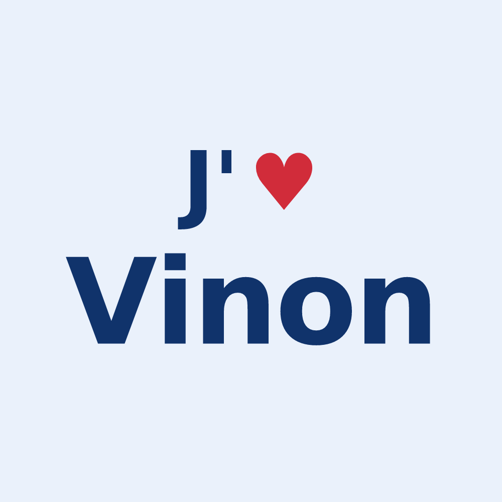 Sticker personnalisé Vinon — design J'aime Vinon
