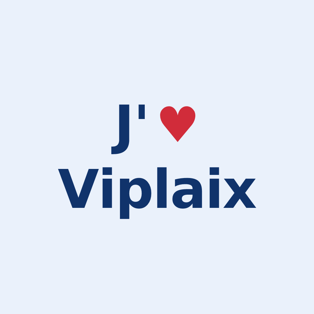 Sticker personnalisé Viplaix — design J'aime Viplaix