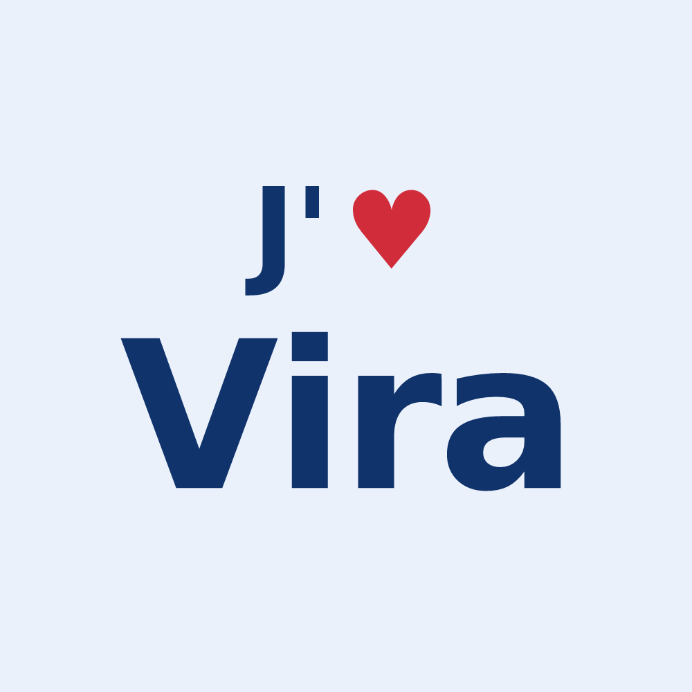 Sticker personnalisé Vira — design J'aime Vira
