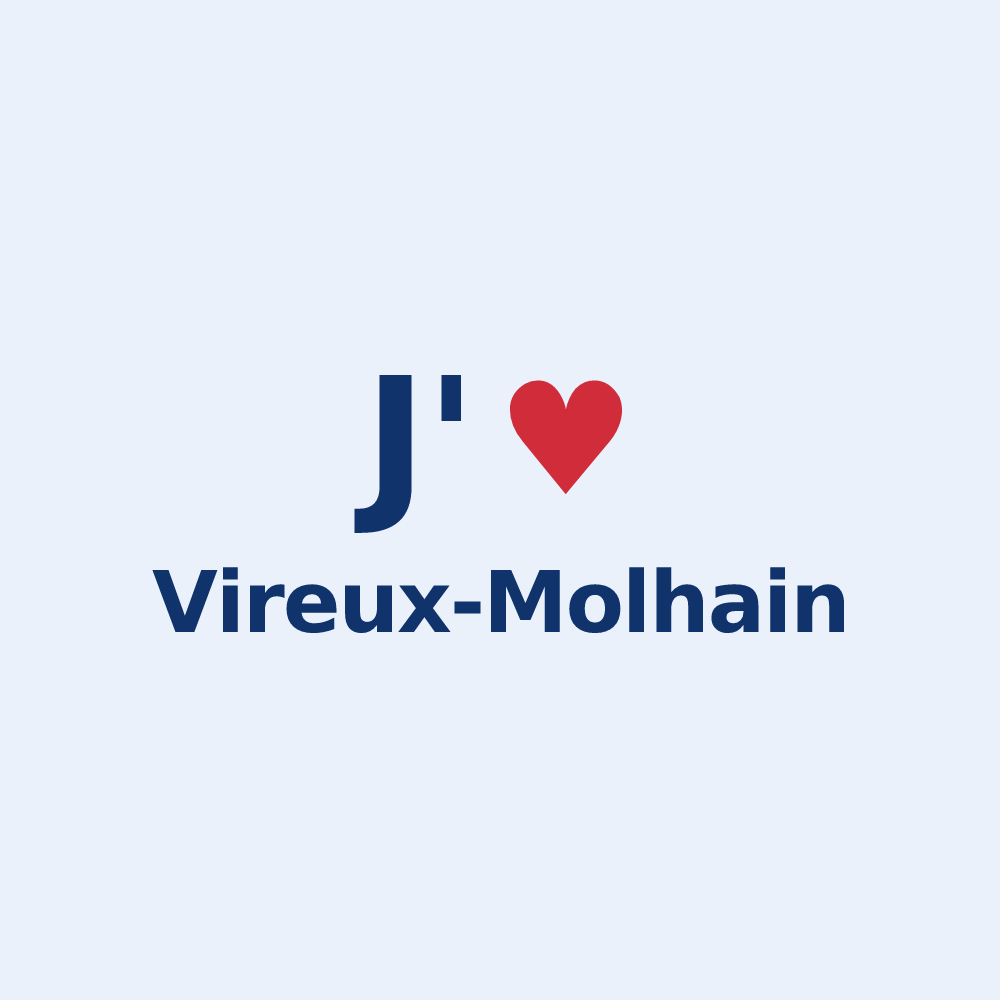 Sticker personnalisé Vireux-Molhain — design J'aime Vireux-Molhain