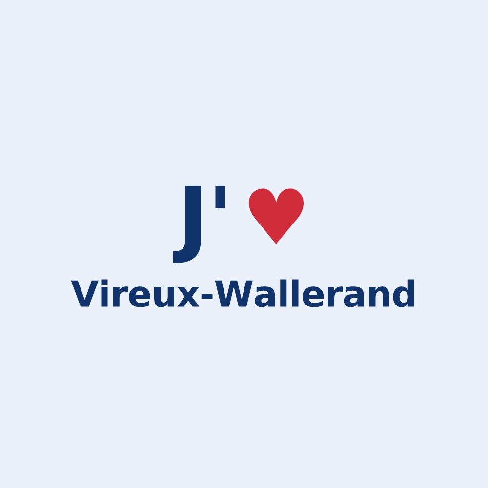 Sticker personnalisé Vireux-Wallerand — design J'aime Vireux-Wallerand
