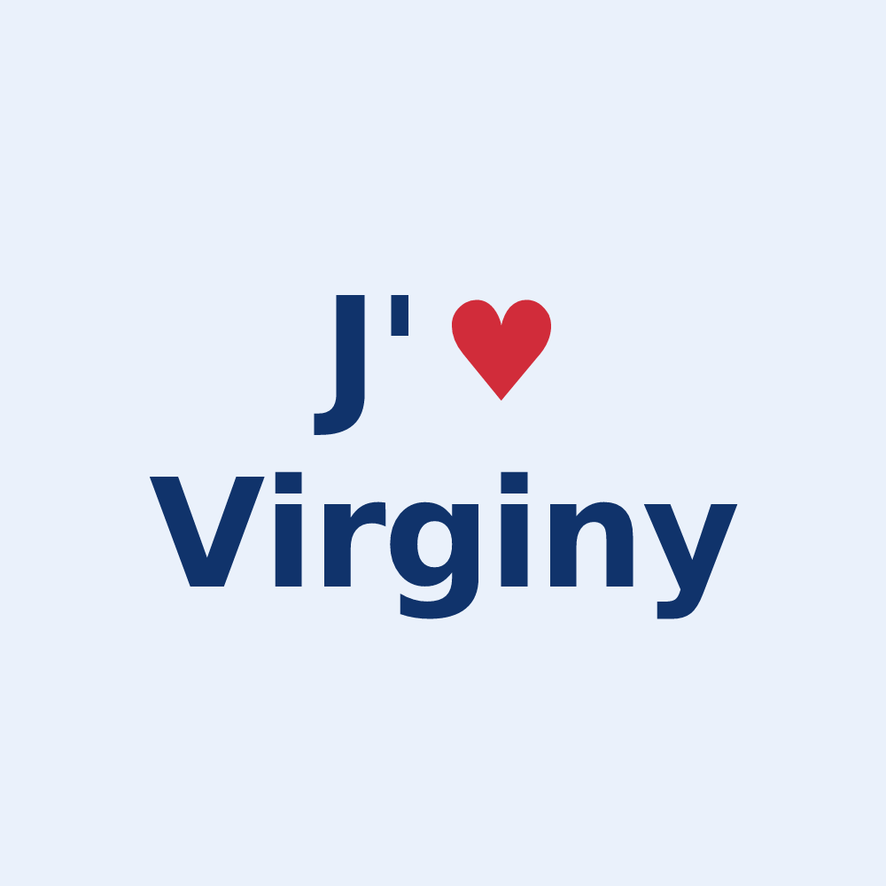 Sticker personnalisé Virginy — design J'aime Virginy