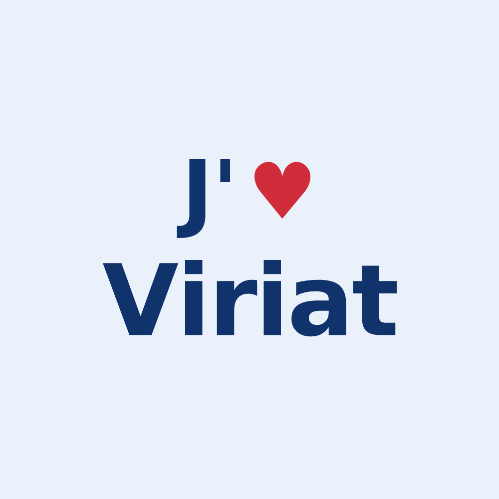 Sticker personnalisé Viriat — design J'aime Viriat