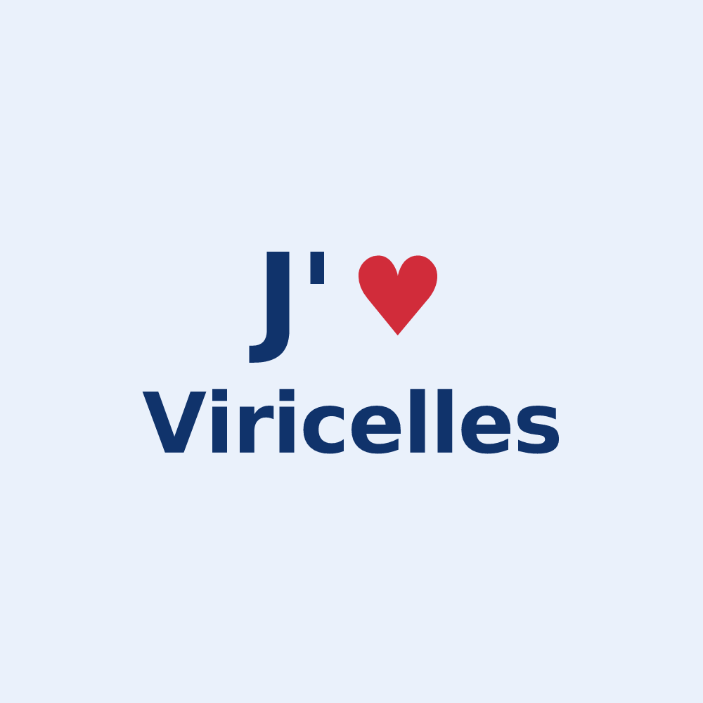 Sticker personnalisé Viricelles — design J'aime Viricelles
