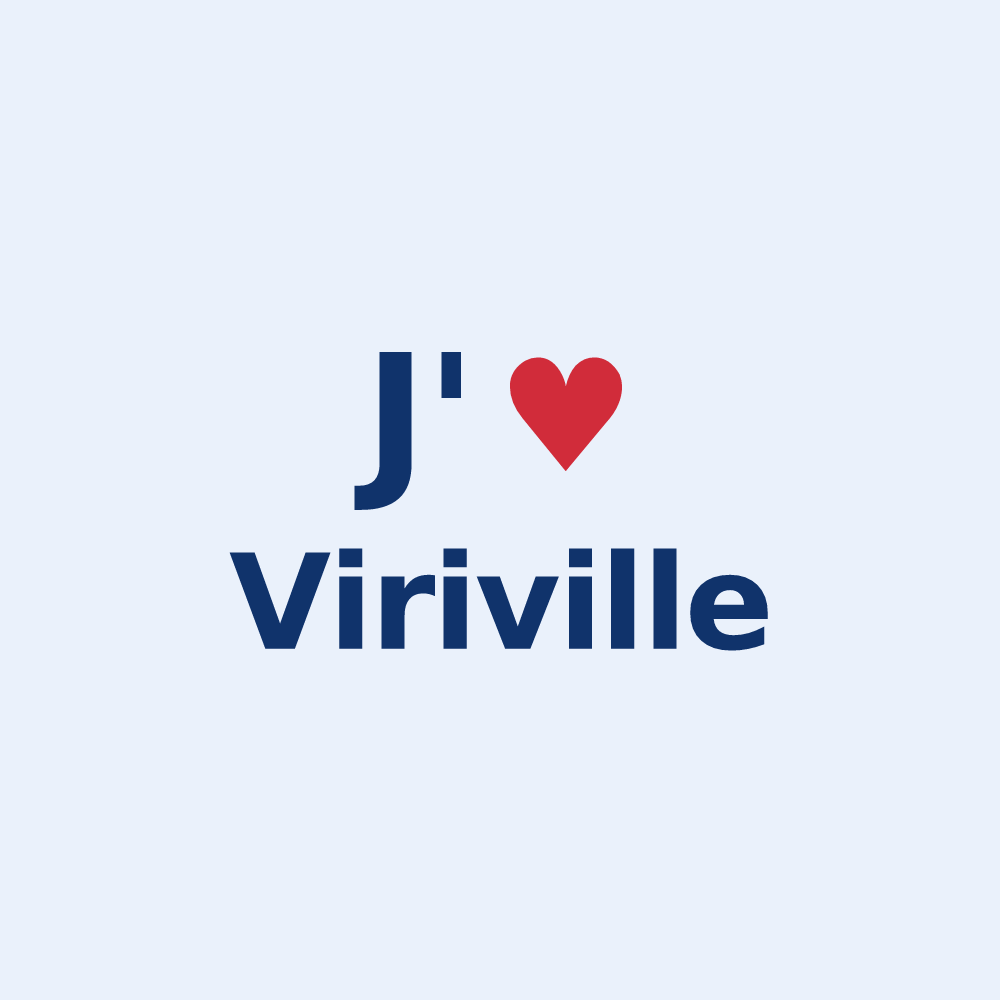 Sticker personnalisé Viriville — design J'aime Viriville