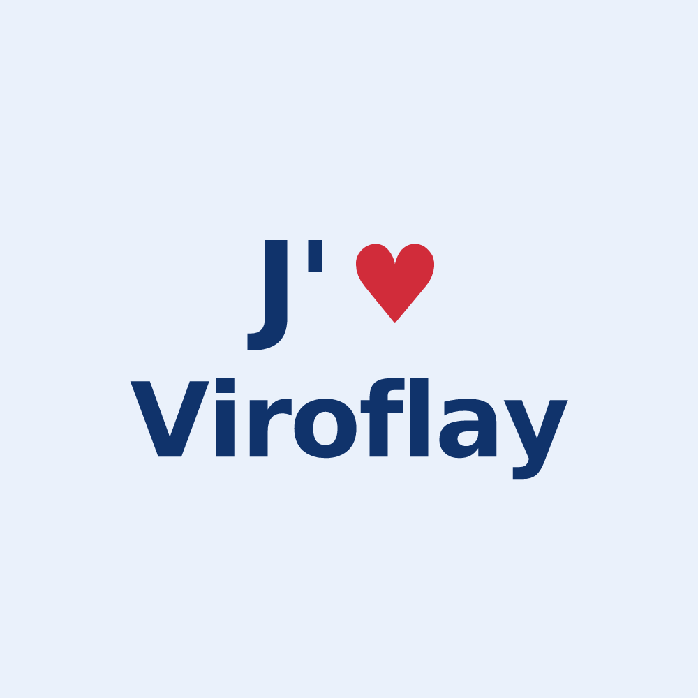 Sticker personnalisé Viroflay — design J'aime Viroflay