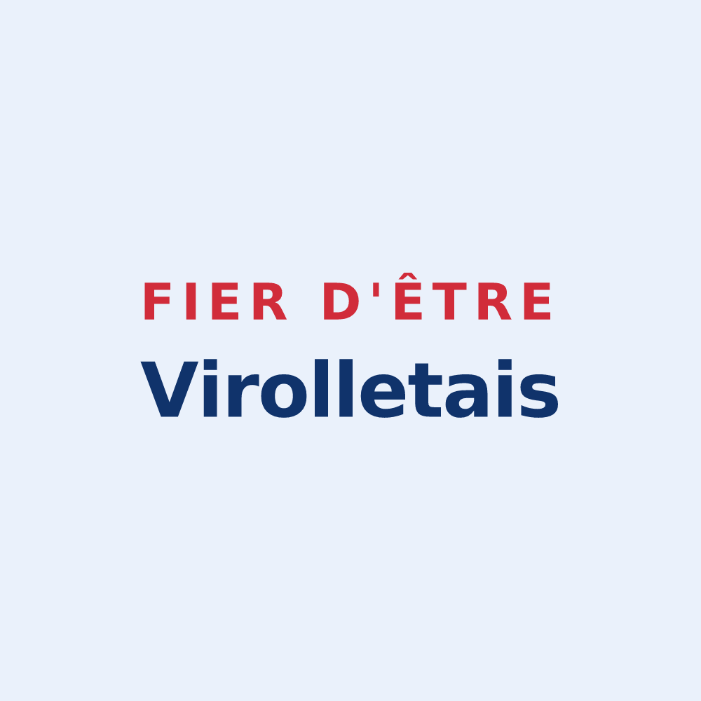Sticker « Fier d'être Virolletais » — design pour Virollet