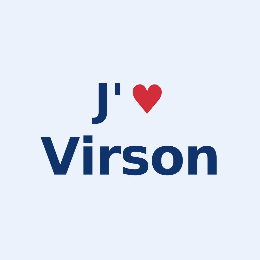 Sticker personnalisé Virson — design J'aime Virson