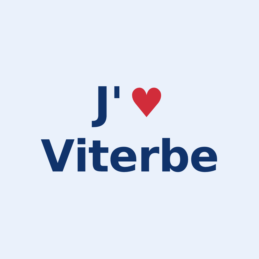 Sticker personnalisé Viterbe — design J'aime Viterbe