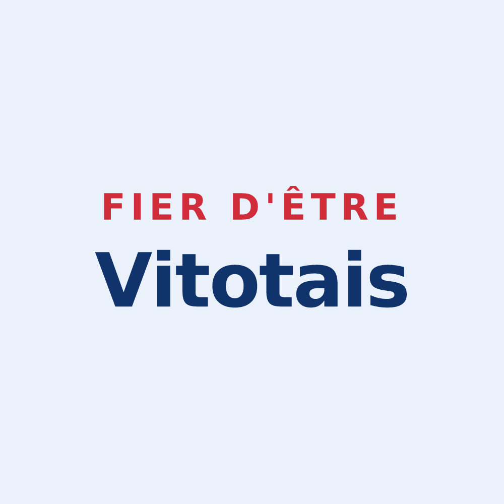 Sticker « Fier d'être Vitotais » — design pour Vitot