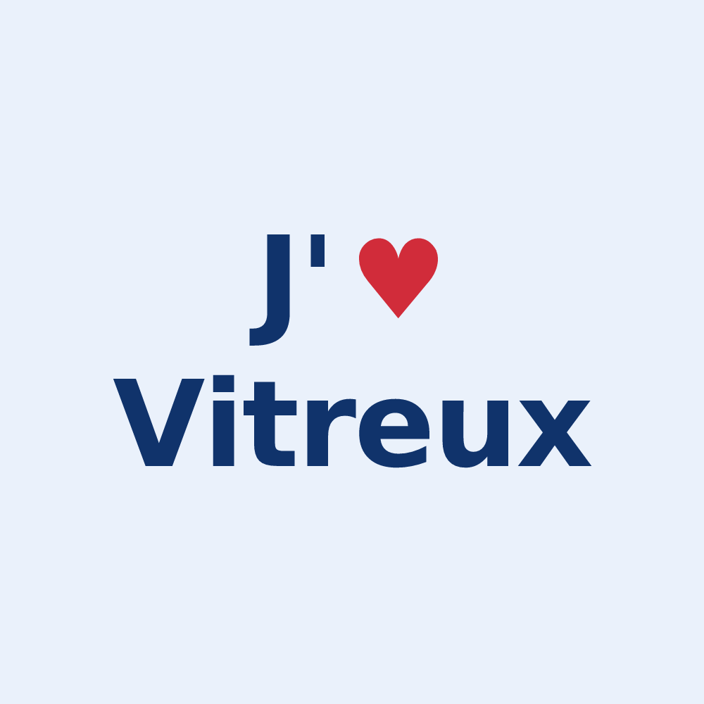 Sticker personnalisé Vitreux — design J'aime Vitreux