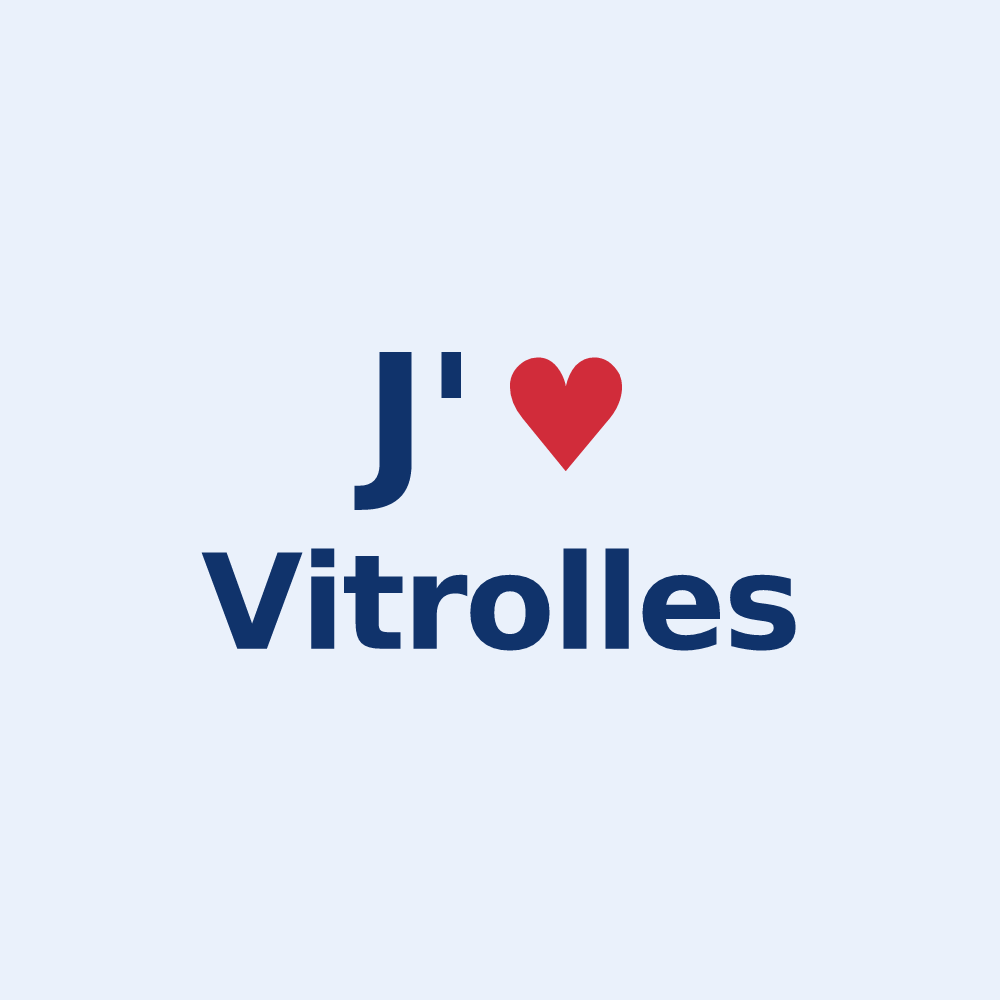 Sticker personnalisé Vitrolles — design J'aime Vitrolles